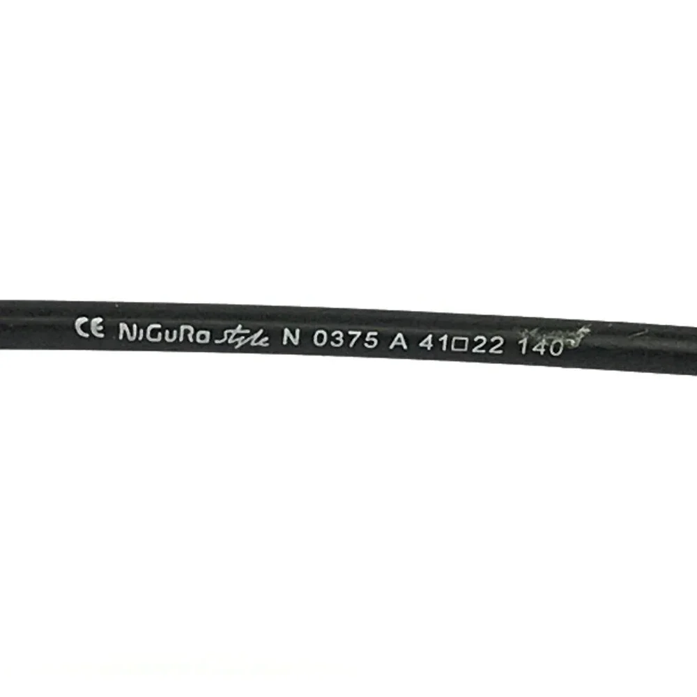 Nigura Style Eyeglasses Frames N 0375 A Tortoise Black Gray Hexagon 41-22-140
